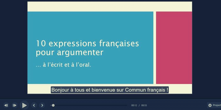 expressions françaises pour argumenter